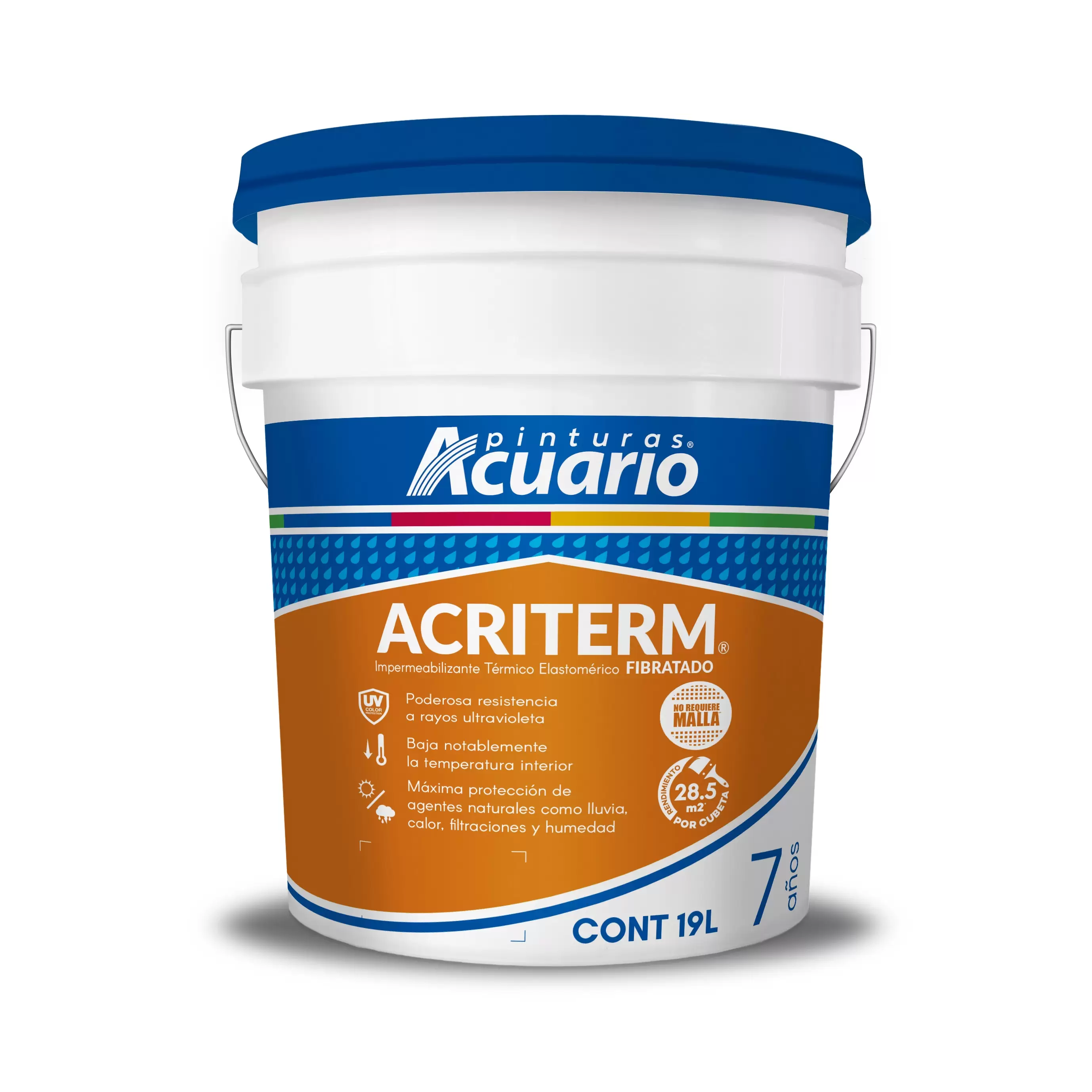__('Image of') ACUARIO ACRITERM FIBRATADO 7 BLANCO 19L