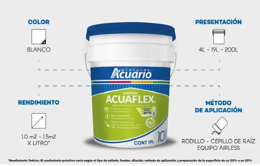 image of ACUARIO ACRITERM AISLANTE BLANCO 19L